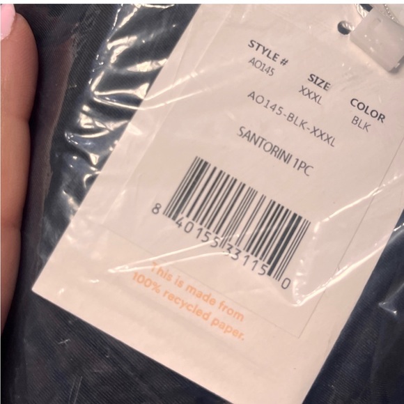 Andie Swim The Santorini One Piece in Black NWT size 3XL - Picture 4 of 6